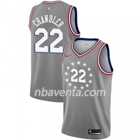 Camiseta Hombre Philadelphia 76ers Wilson Chandler 22 2018-19 Nike City Edition Gris Swingman